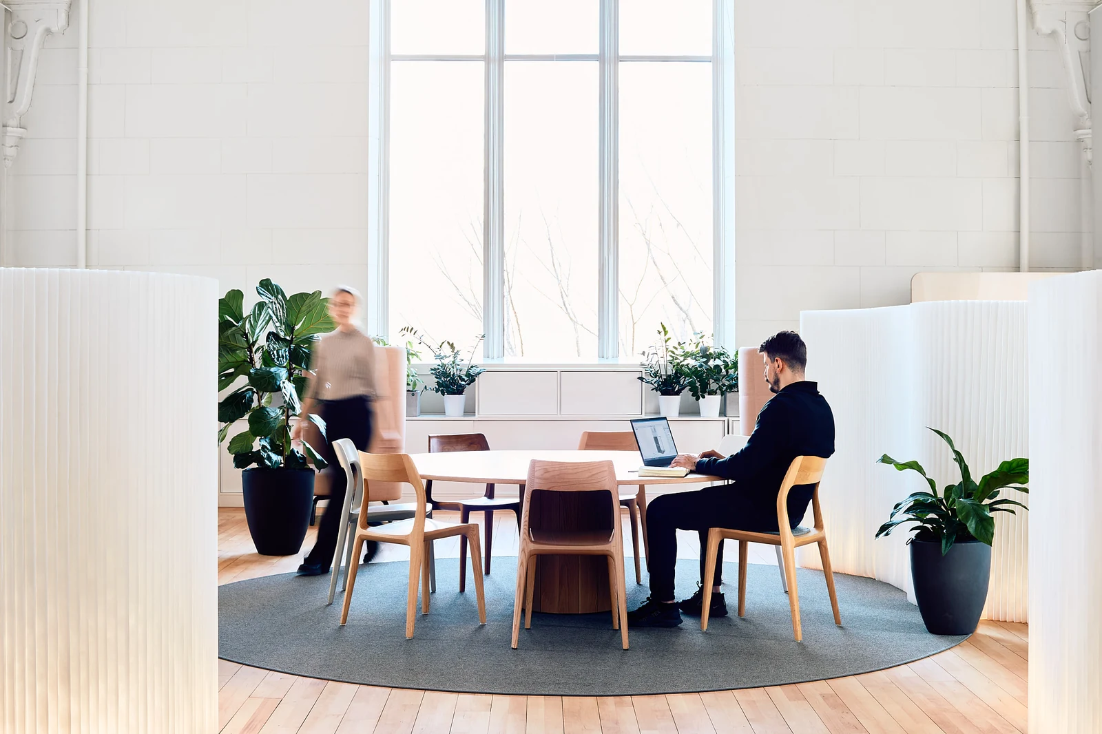 The light-filled Church studio workspace